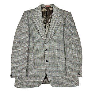Dunn & Co x Harris Tweed Basketweave Wool Sport Coat 42R